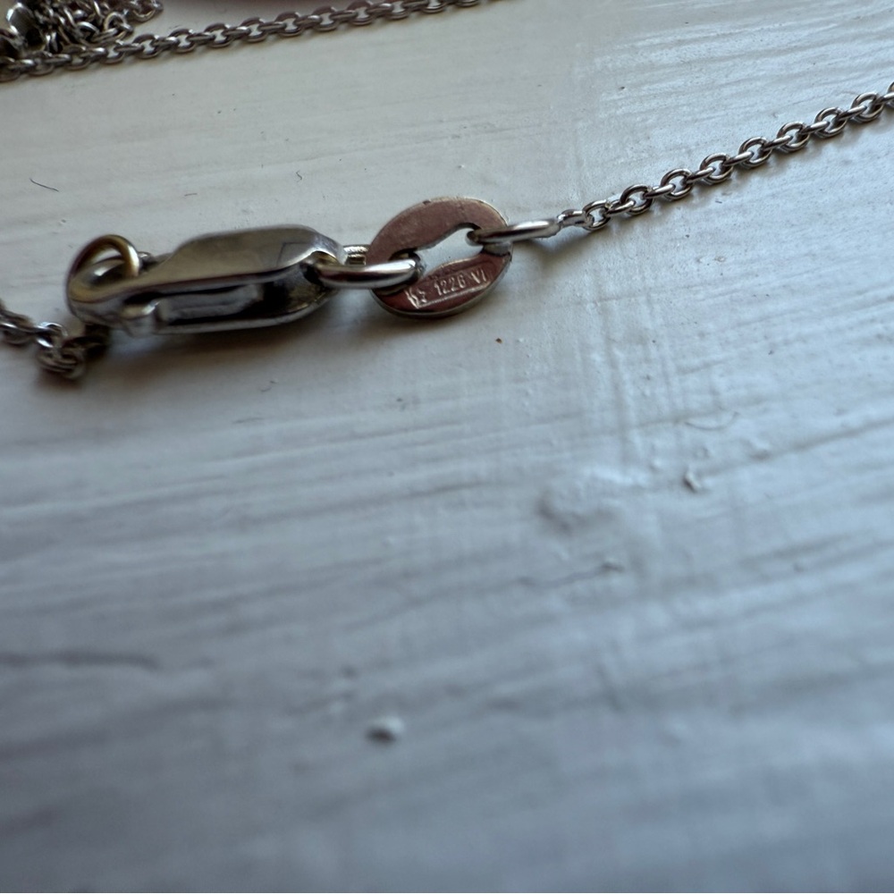 Roberto Coin 18K White Gold Diamond Heart Necklace - Picture 7 of 7